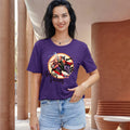 Anbech Hocus Pocus Sanderson Sisters Graphic Tee Dark Purple Size S by Deal US