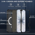 For Iphone 17 Case, Magsafe, 3-Layer Heavy Duty Full-Body Cover, Military-Grade