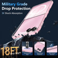 Clear Magnetic Case for Samsung Galaxy Z Flip 8 with Screen Protectors Black by Merch Section