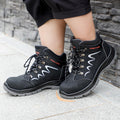 ESTAMICO Steel Toe Waterproof Work Boots Men Black Size 7.5 by Deal US