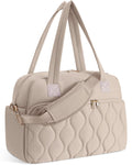 Wandering Nature Small Travel Duffle Bag 18x14x8 Beige Laptop Compartment by Deal US