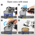 UHIYEE Manual Can Opener Heavy Duty Sharp Blade Soft Handle Black by Deal US