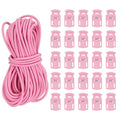 PATIKIL 10 Yard Elastic Bungee Cord & Cord Lock, Pink, 25 Pack by Deal US