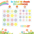 Rapid Decor 32 Pcs Danish Pastel Waterproof Removable Flower Wall Decals by Deal US