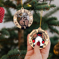 jjBOOM KissMyAss Funny Christmas Wooden Ornaments 2024 Xmas Tree Decor by Deal US
