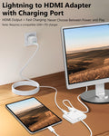 Hdmi Adapter For Iphone, [Apple Mfi Certified] Digital Av Dongle,1080P Sync Scre