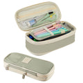 Sonuimy Large Capacity Pencil Case Pouch Zipper Organizer Green by Deal US