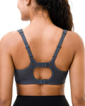 Luvrobes Women's Sports Bra Racerback Adjustable Straps Grey Size M by Deal US