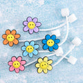 VZDIOR Colorful Flowers Straw Toppers 10mm Red Rose 12 Pack Pack-12A by Deal US