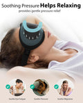 MABAO Weighted Sleep Mask - 100% Blackout Eye Mask for Sleeping for Women Men, 3D Contoured for Lash Extension, Zero Eye Pressure Memory Foam Cover, Soft Gentle Pressure Blindfold for Travel - Black