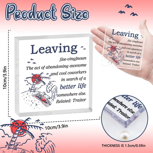 Yoxiumi Coworker Christmas Retirement Gifts Party Decorations Grey-Leaving by Deal US