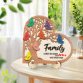 HPNIUB 3D Family Tree Decor Personalized Names Sign 11.4x11.2 Multicolor by Deal US