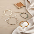 4 PCS Beach Summer Ankle Bracelets for Women, Adjustable Boho Anklets for Women,