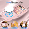 Curly Wavy Frame Case for Samsung Galaxy Z Flip 7 Translucent Matte with MagSafe Pink by Merch Section