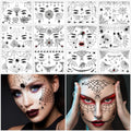 FANOST 22 Halloween Spider Face Temporary Tattoos Kids Adults Cosplay Stickers by Deal US