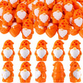 Yaomiao 50 Pcs Fall Thanksgiving Mini Resin Gnomes Orange Table Decor by Deal US