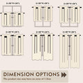 ZWARMY Kitchen Tier Curtains 84x40in White Semi Light Filtering 2Pcs by Deal US