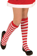 Rubies Striped Red White Costume Socks Kids Unisex One Size by Deal US