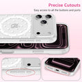 Magnetic Polka Dot Case for iPhone 17 Pro 6.3" White Clear Slim Shockproof Cover by Merch Section