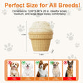 hwnguJ Durable Freezable Ice Cream Dog Toy for Aggressive Chewers by Deal US