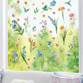Aryroi Spring Flower Window Sticker Floral Decals Green 12.2x1.3 inch by Deal US