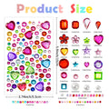 Self Adhesive Gems for Crafts, Acrylic Bling Heart Sticker, Jewel