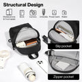 mixi EliteSeries Sling Bag Small Waterproof Crossbody Black 11-Inch by Deal US