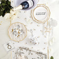 Slant Collections Paper Cocktail Napkins 5x5 Bridal Party Stripes 20-Count by Deal US