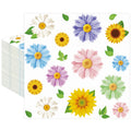 Maniaacer 100 PCS Spring Floral Cocktail Napkins 3-Ply Colorful Paper by Deal US