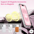 Magnetic Case for iPhone 17 6.3" with Polka Dot White Dot Clear by Merch Section