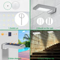 72 LED Solar Motion Sensor Lights Solar Wall Light by DailySale