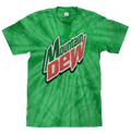 Mountain Dew Logo Tie Dye T-Shirt - Spider Kelly by Tee Luv