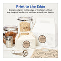Avery Round Brown Kraft Print-to-the-Edge Labels, 2.5" dia, 225/PK