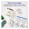Avery Printable Self-Adhesive Permanent ID Labels w/Sure Feed, 0.75" dia, White 800/PK