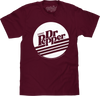 Retro Drink Dr Pepper Logo T-Shirt - Burgundy
