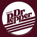Retro Drink Dr Pepper Logo T-Shirt - Burgundy by Tee Luv