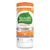 Seventh Generation Botanical Disinfecting Wipes, 8 x 7, Lemongrass Citrus, White, 35 Count, 12/Carton