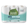 Seventh Generation 100% Recycled Bathroom Tissue, Septic Safe, 2-Ply, White, 240 Sheets/Roll, 12/Pack