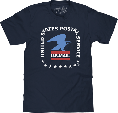 United States Postal Service U.S. Mail Eagle T-Shirt - Navy by Tee Luv