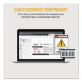 Avery UltraDuty GHS Chemical Waterproof and UV Resistant Labels, 4 x 4, White, 4/Sheet, 50 Sheets/Box