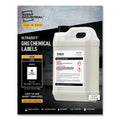 Avery UltraDuty GHS Chemical Waterproof and UV Resistant Labels, 4 x 4, White, 4/Sheet, 50 Sheets/Box