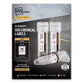Avery UltraDuty GHS Chemical Waterproof and UV Resistant Labels, 0.5 x 1.75, White, 60/Sheet, 25 Sheets/Pack