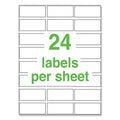 Avery UltraDuty GHS Chemical Waterproof and UV Resistant Labels, 1 x 2.5, White, 24/Sheet, 25 Sheets/Pack