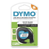 DYMO LetraTag Plastic Label Tape Cassette, 0.5" x 13 ft, White
