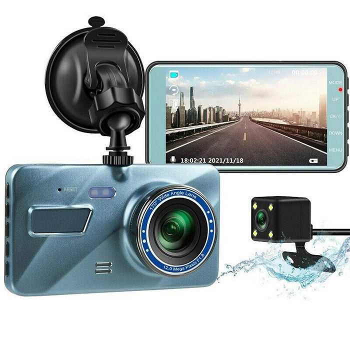 720P Dual Dash Car Camera Recorder with Motion Detection Light by DailySale