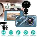 720P Dual Dash Car Camera Recorder with Motion Detection Light by DailySale