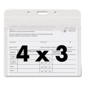 Advantus PVC-Free Badge Holders, Horizontal, Clear 4.5" x 4" Holder, 4.13" x 3.13" Insert, 50/Pack