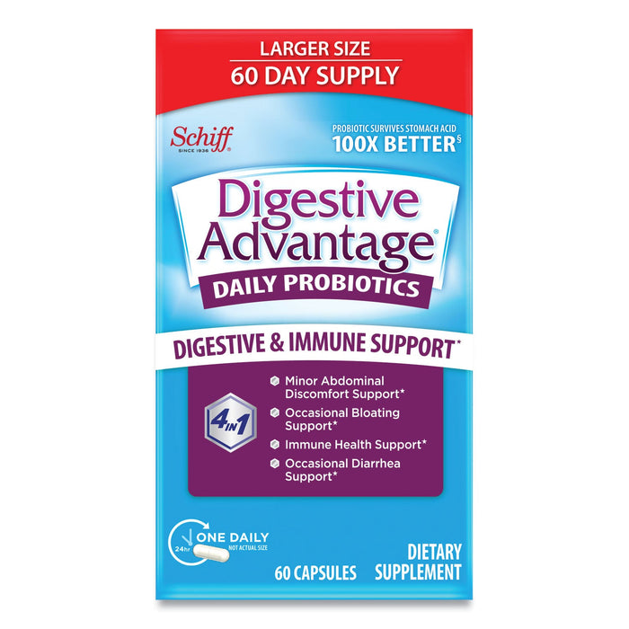 Digestive Advantage Daily Probiotic Capsule, 60 Count