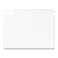 San Jamar Cut-N-Carry Color Cutting Boards, Plastic, 20 x 15 x 0.5, White