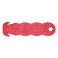 San Jamar Klever Kutter Safety Cutter, 3 Razor Blades, 1" Blade, 4" Plastic Handle, Red